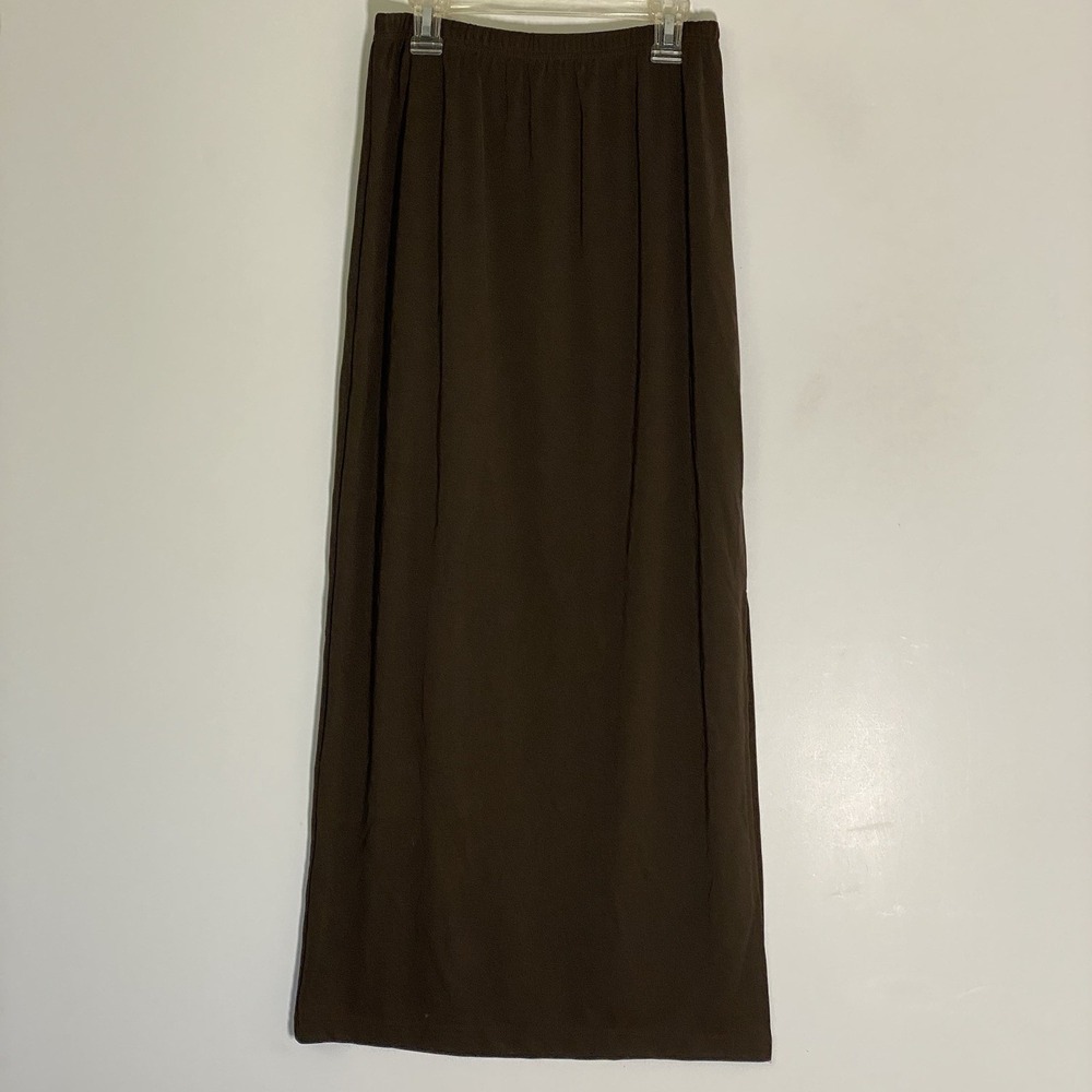 Kathy Ireland Skirt Womens Small Brown Flowy Business Casual Classic Workwear S